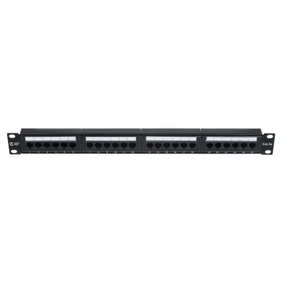 Панель коммутационнная СегментЛАН Cat5e 1U, 24 порта, UTP, RJ45, черная