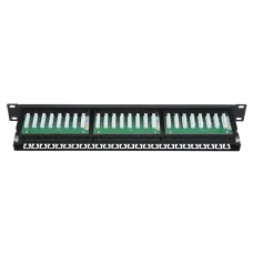 Панель коммутационная СегментЛАН Cat5e 1U, 48 портов, UTP, RJ45, черная