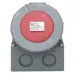 Розетка стационарная наружная 1342 3Р+РЕ 63А 380В IP67 EKF PROxima