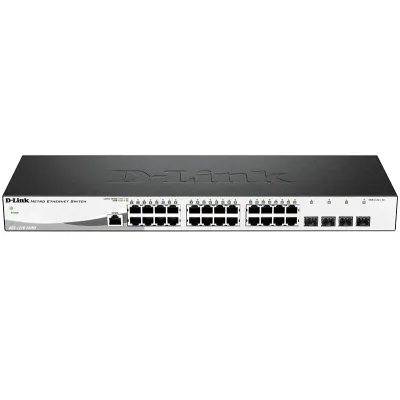 Коммутатор управляемый L2 28 порта RJ45/SFP 10 100 1000 Мб/с