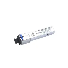 Оптический SFP Модуль. Одно волокно Single Mode. Скорость до 1,25 Гбит/c. Тип разъема SC. Оптический бюджет 12дБ. Расстояние передачи - до 3км. Рабочая дл