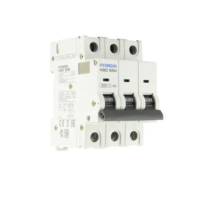 Выключатель автоматический HGD63-M 3PMBS0000C 00063 3 полюса, 63А, ток  6kA, хар-ка B (STANDARD)