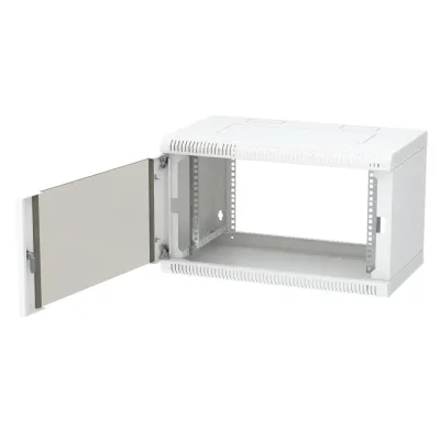 Шкаф телекоммуникационный настенный разборный 6U 600x350 ШТ-НСр-6U-600-350-С дверь стекло
