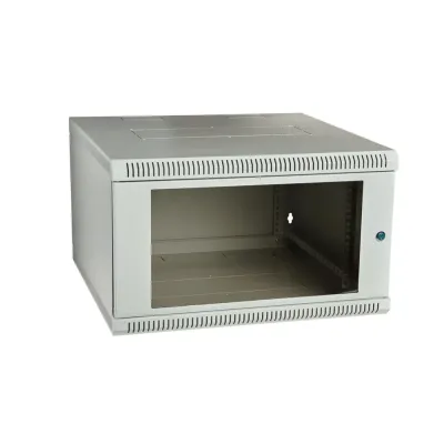 Шкаф телекоммуникационный настенный разборный 9U 600x550 ШТ-НСр-9U-600-550-С дверь стекло