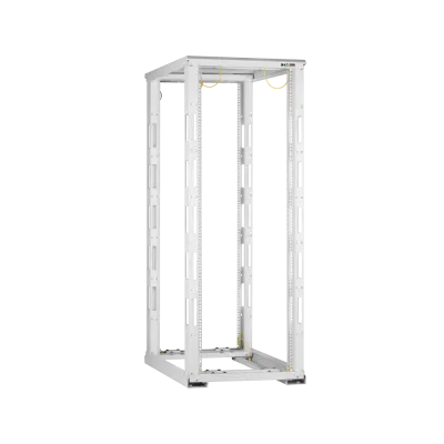 Монтажная стойка двухрамная с разборной рамой 19'' 42U Ш600xВ1995xГ800мм с крышей в разобранном виде серый