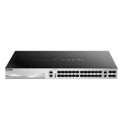 Коммутатор управляемый L3 30 портов, 24хSFP 1000 Мб/с, 2хRJ45, 4хSFP+