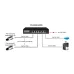 Коммутатор неуправляемый 6 портов RJ4510 100 Мб/с PoE 80Вт