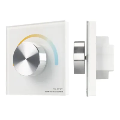Панель SMART-P2-MIX-G-IN White 3V, Rotary, 2.4G IP20 пластик, 5 лет