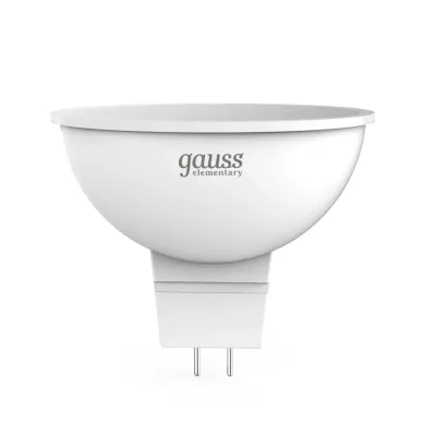 Лампа Gauss Elementary MR16 7W 530lm 3000K GU5.3 LED 1/10/100