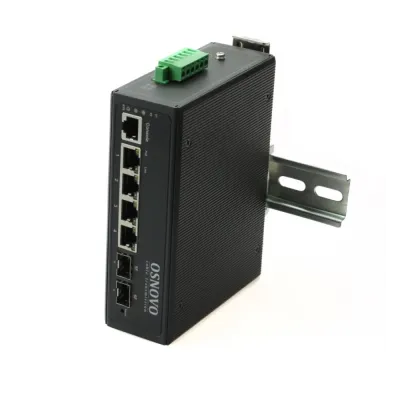 Промышленный управляемый (L2+) PoE коммутатор Gigabit Ethernet на 6 портов SW-80402/IL