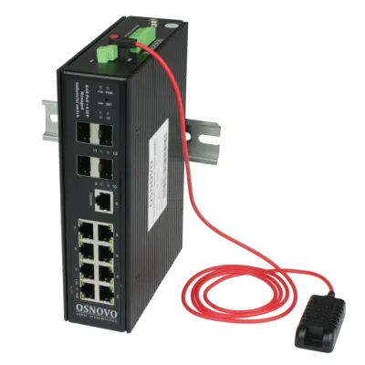 Коммутатор управляемый промышленный серии L2+ HiPoE коммутатор Gigabit Ethernet SW-80804/ILS(port 90W,300W)