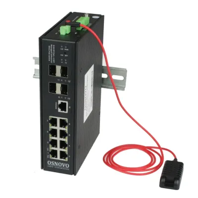 Коммутатор управляемый промышленный серии L2+ Ultra PoE коммутатор Gigabit Ethernet SW-80804/ILS(port 90W,720W)