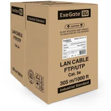 Витая пара U/UTP 4 пары кат 5e CU 0.4мм (26AWG) Special 305м серый PVC