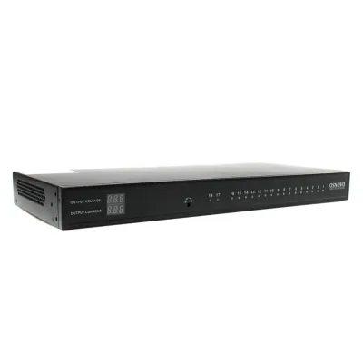 Блок питания на 18 каналов, для монтажа в 19'' стойку 1U, DC 12V, 1,11А на канал(макс ток до 2А, при одновременном использовании не более 10 каналов), сум