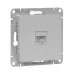 Механизм розетки RJ45 (cat6), алюминий Эпика EKF