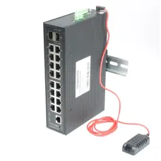 "SW-81602/ILS(Port 90W, 600W) Промышленный управляемый (L2+) HiPoE коммутатор Gigabit Ethernet на 16GE PoE + 2 GE SFP порта с функцией мониторинга температуры/ влажности/