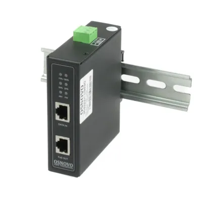 Midspan-1/903G(Booster) Промышленный PoE-инжектор Gigabit Ethernet на 90W с бустером напряжения. Соответствует стандартам PoE IEEE 802.3af/at/bt. Автоматическое определе