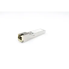 SFP-TP-RJ45(1G)-I Медный SFP модуль Gigabit Ethernet с разъемом RJ45. Скорость 1000 Мбит/с. Интерфейс: SERDES. Расстояние передачи  - до 100 м. Размеры (ШхВхГ): 14,3x12,7x63мм. 