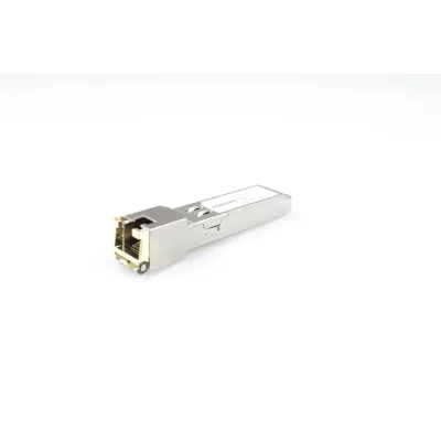 SFP-TP-RJ45(1G)-I Медный SFP модуль Gigabit Ethernet с разъемом RJ45. Скорость 1000 Мбит/с. Интерфейс: SERDES. Расстояние передачи  - до 100 м. Размеры (ШхВхГ): 14,3x12,7x63мм. 