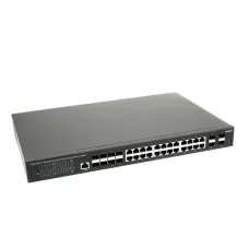 Управляемый L3 PoE коммутатор Gigabit Ethernet на 16xGE RJ-45 c PoE + 8xGE Combo (RJ-45 + SFP) + 4x1G/10G SFP+ Uplink SW-32G4X-3L
