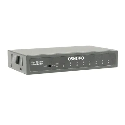 Коммутатор неуправляемый 8 портов RJ4510 100 1000 Мб/с