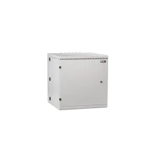 Настенный двухсекционный шкаф NIKOMAX 19'' 6U металлическая дверь промышленный степень защиты IP55 Ш600хВ370хГ600мм серый.
