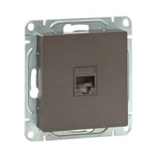Механизм розетки RJ45 (cat5)  мокко Эпика EKF