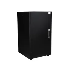 Шкаф нап. 19'', 20U 600х600, перед. дв. мет, задн. стен., мет, чер.