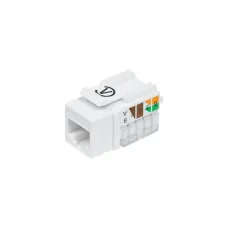 Модуль розеточный CAT6 UTP, Keystone, белый, 90 градусов