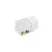 Модуль розеточный CAT6 UTP, Keystone, белый, 90 градусов