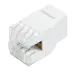 Модуль розеточный СегментЛАН Cat6 UTP, Keystone, белый, прозрачн. крышка, 180 градусов