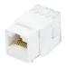 Модуль розеточный СегментЛАН Cat6 UTP, Keystone, белый, прозрачн. крышка, 180 градусов