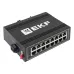 Коммутатор промышленный неуправляемый U-16T, 16 портов 10/100Base-T(X) RJ45, монтаж на динрейку TSX EKF