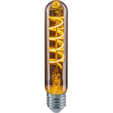 Лампа светодиодная LED 4вт E27 теплый T30 ретро FILAMENT