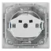 Розетка Intro Plano 1-201-01 без заземления 2P, 16А-250В, IP20, СУ, белый