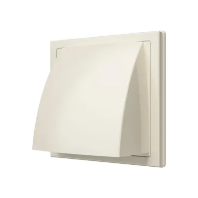 Выход стенной КФВ фланец D100 обр.клапан 150x150 ASA Ivory ERA
