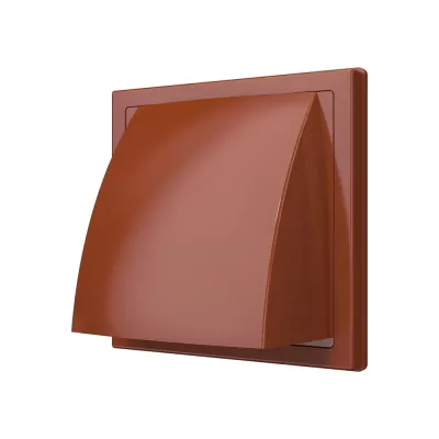 Выход стенной КФВ фланец D100 обр.клапан 150x150 ASA Terracotta ERA
