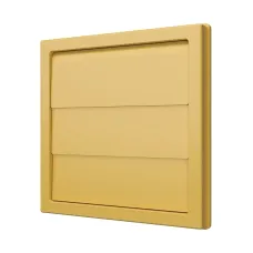 Выход стенной КФ фланец D125 жалюзи 150x150 ASA Beige ERA