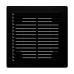 Решетка вентиляционная Р сетка разъемная 150х150 пластик Black ERA