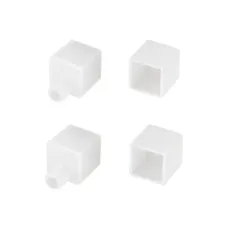 Заглушка WPH-FLEX-1414-TOP WHITE с отверстием (Пластик)