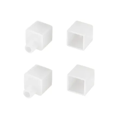Заглушка WPH-FLEX-1414-TOP WHITE с отверстием (Пластик)
