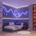 Лента герметичная MOONLIGHT-TOP-G280-D18мм 24V RGB 360deg 13 W/m, IP65, 3838, 5м, wire x1 вывод кабеля прямой