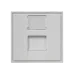 Вставка 45x45 для Keystone Jack со шторками для настенной розетки