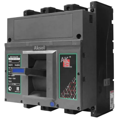 Выключатель автоматический в литом корпусе ВА57-DC-AKSOL-1602-70НР1250-CT 2P/1250А/НР/50кА