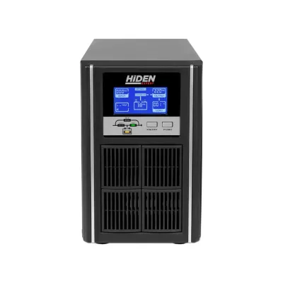 Источник бесперебойного питания On-line Hiden EXPERT UDC9201S, встроенные АКБ в корпусе (3х7А/ч), фаза 1/1, 1 kVA/0,9 kW (PF=0,9)