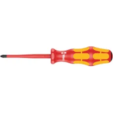 Отвертка диэлектрическая крестовая 165 iS PZ VDE с зауженным рабочим концом PZ 1X80 мм
