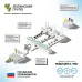 Респиратор фильтрующий UNIX 1000 марки А1+Р1 (3 рост)