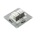 Механизм розетки RJ45 - 2шт  (cat5)  мокко Эпика EKF
