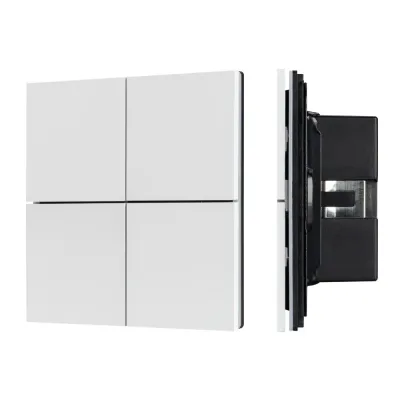 Панель кнопочная KNX-304-23-IN White BUS, Frameless IARL, IP20 металл, 2 года