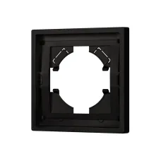 Рамка пластиковая FRM-TENDO-SFPL-1-BK, Чёрный, 1 пост